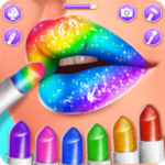 lip art - perfect lipstick makeup game android application logo